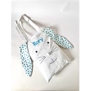 Personalised+Easter+Tote+Bag+White+with+aqua+polkadots