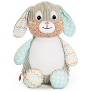 Personalised+teddy+Mint+patchwork+bunny+from+My+Teddy
