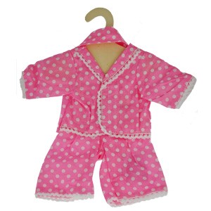 Personalised+Dolls+clothes+-+Pink+PJs