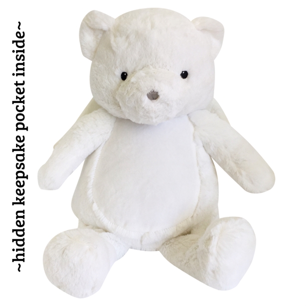 Angel+Teddy+Bear+Personalised+and+embroidered.