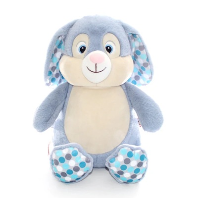 Bunny+Blue+Polka