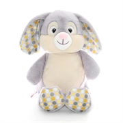 Personalised+grey+polka+bunny+Teddy+Bear+from+My+Teddy