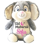 This+is+an+image+of+a+Grey+Bunny+Eid+Mubarak+Wishes+from+My+Teddy