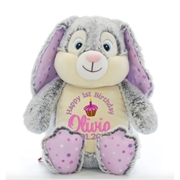 Personalised+bunny+teddy+bear%2c+embroidered+and+customised