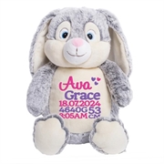 Personalised+bunny+teddy+bear%2c+embroidered+and+customised