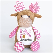 Cupcake+pink+teddy+bear.++Baby%27s+first+Christmas