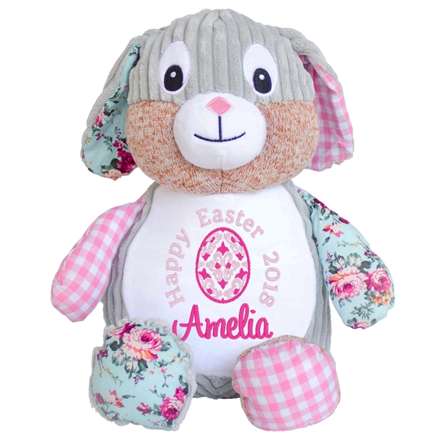 Easter - Patchwork bunny pink