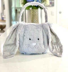 Easter Basket Fluffy Grey