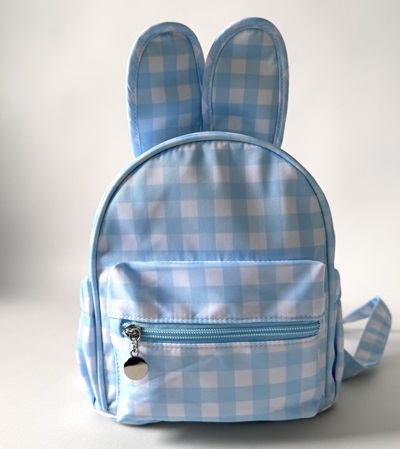 Easter Bunny Backpack Blue - Personalised 