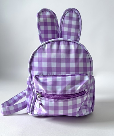 Easter Bunny Backpack Purple - Personalised 