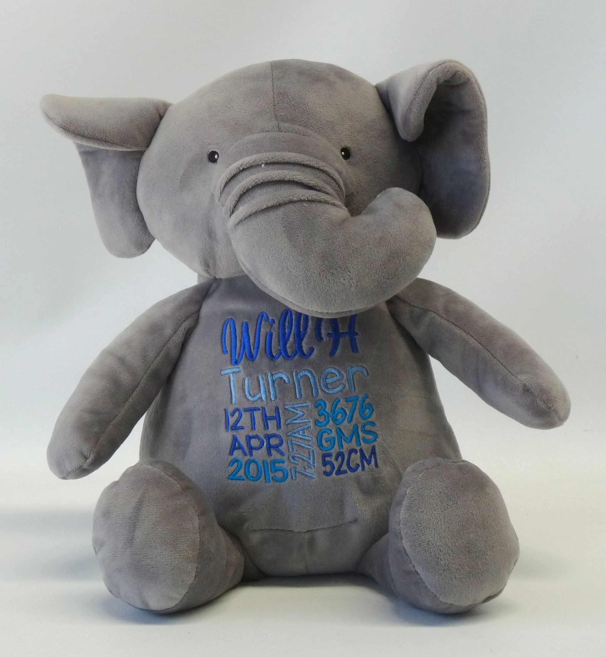 elephant birth announcement boy from my teddy