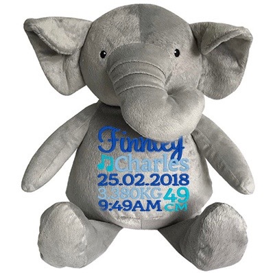 Elephant critter - Birth Announcement 2