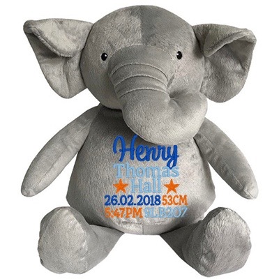 Elephant critter - Birth Announcement 6