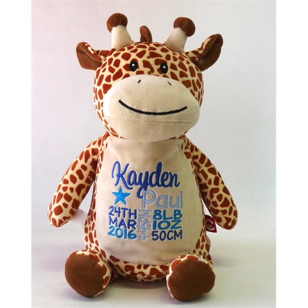 Giraffe - Birth Announcement Boy