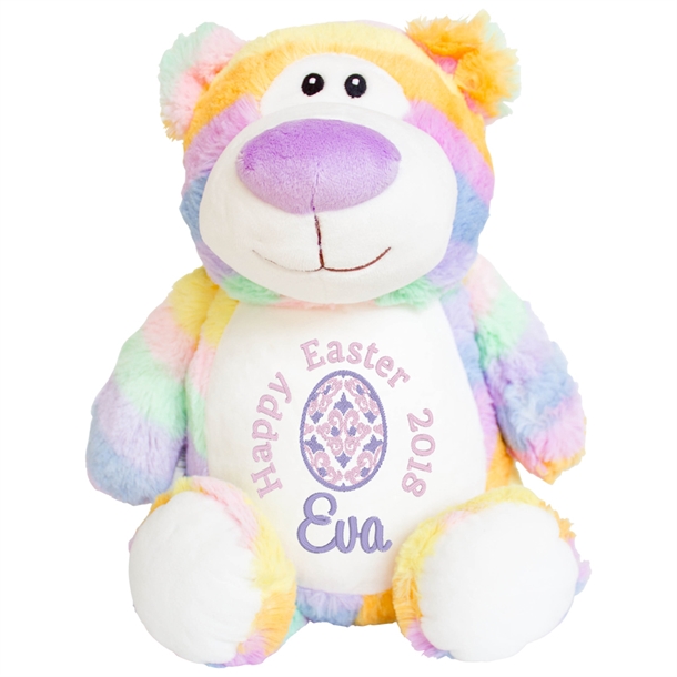Happy Easter - Pastel Rainbow Bear