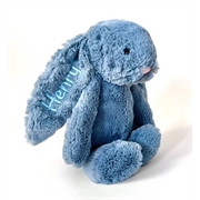 Jellycat+Bashful+Bunny+-+Dusky+Blue+personalised+30cm