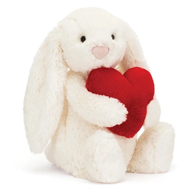 Jellycat Bashful Red Love Heart Bunny 30cm