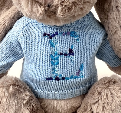 Jellycat Jumper Blue Forest monogram