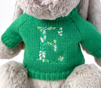 Jellycat Jumper Green Forest monogram