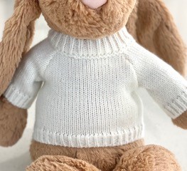 Personalised+Jellycat+Jumper+white