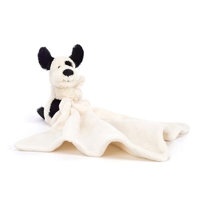 Jellycat Soother Black & Cream Puppy