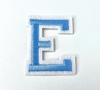 Letter Decal - Blue E