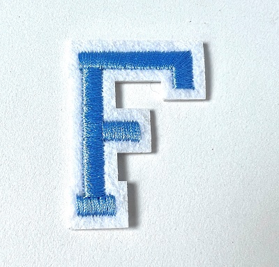 Letter Decal - Blue F