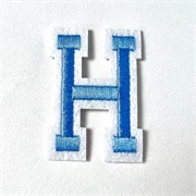 Blue+iron+on+letter+H+for+the+Jellycat+bunny+jumper