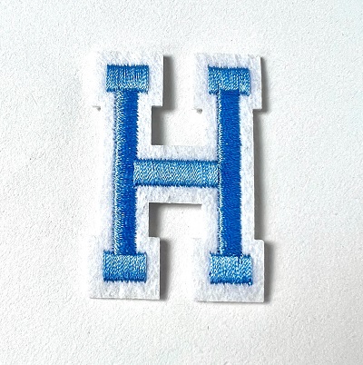 Letter Decal - Blue H