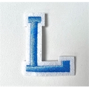 Blue+iron+on+letter+L+for+the+Jellycat+bunny+jumper