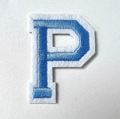 Letter Decal - Blue P