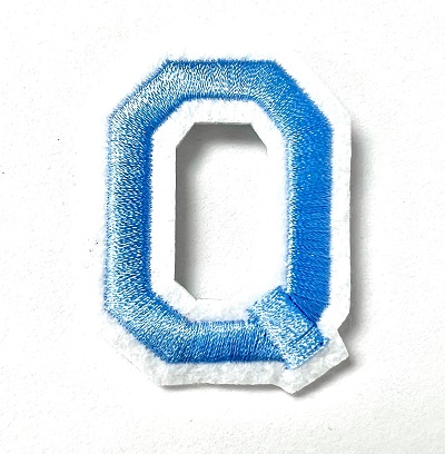 Letter Decal - Blue Q