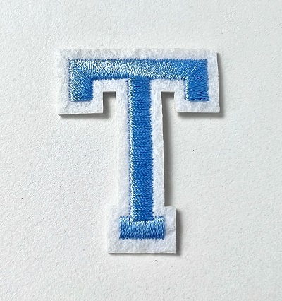 Letter Decal - Blue T