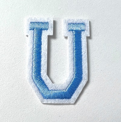 Letter Decal - Blue U