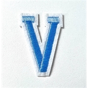 Blue+iron+on+letter+V+for+the+Jellycat+bunny+jumper