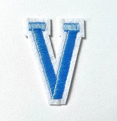 Letter Decal - Blue V