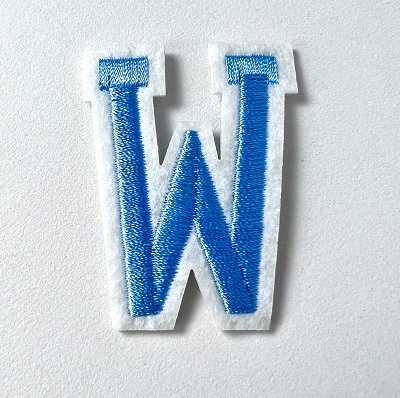 Letter Decal - Blue W