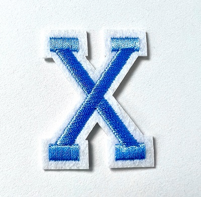 Letter Decal - Blue X