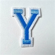 Blue+iron+on+letter+Y+for+the+Jellycat+bunny+jumper