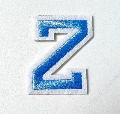 Letter Decal - Blue Z