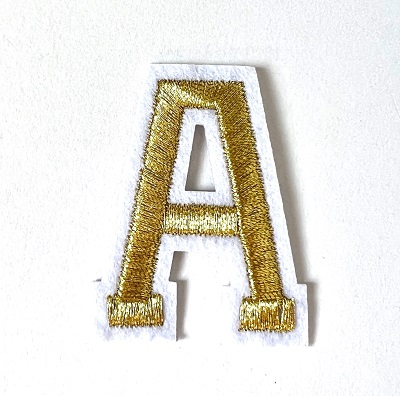 Letter Decal - Gold A