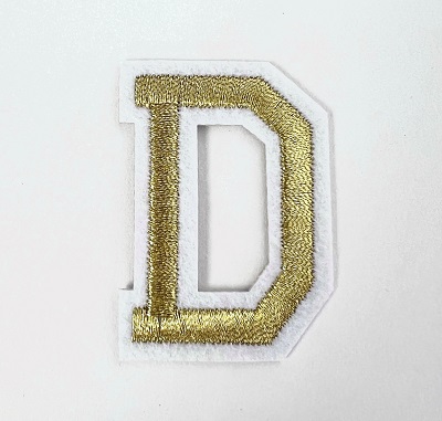Letter Decal - Gold D