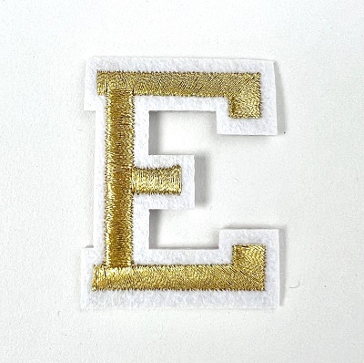 Letter Decal - Gold E