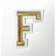 Gold+iron+on+letter+F+for+the+Jellycat+bunny+jumper