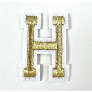 Gold+iron+on+letter+H+for+the+Jellycat+bunny+jumper