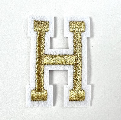 Letter Decal - Gold H