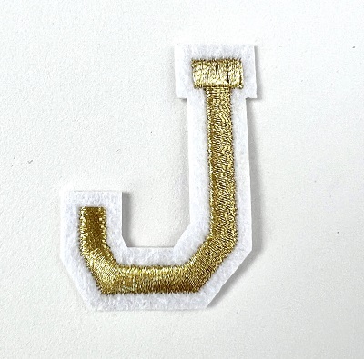 Letter Decal - Gold J