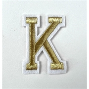 Gold+iron+on+letter+K+for+the+Jellycat+bunny+jumper