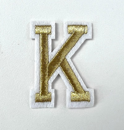 Letter Decal - Gold K