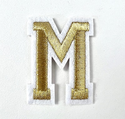 Letter Decal - Gold M